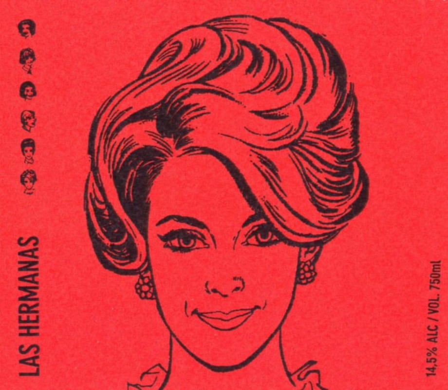 Bodegas Luzon Las Hermanas Autor Red 2014 Front Label