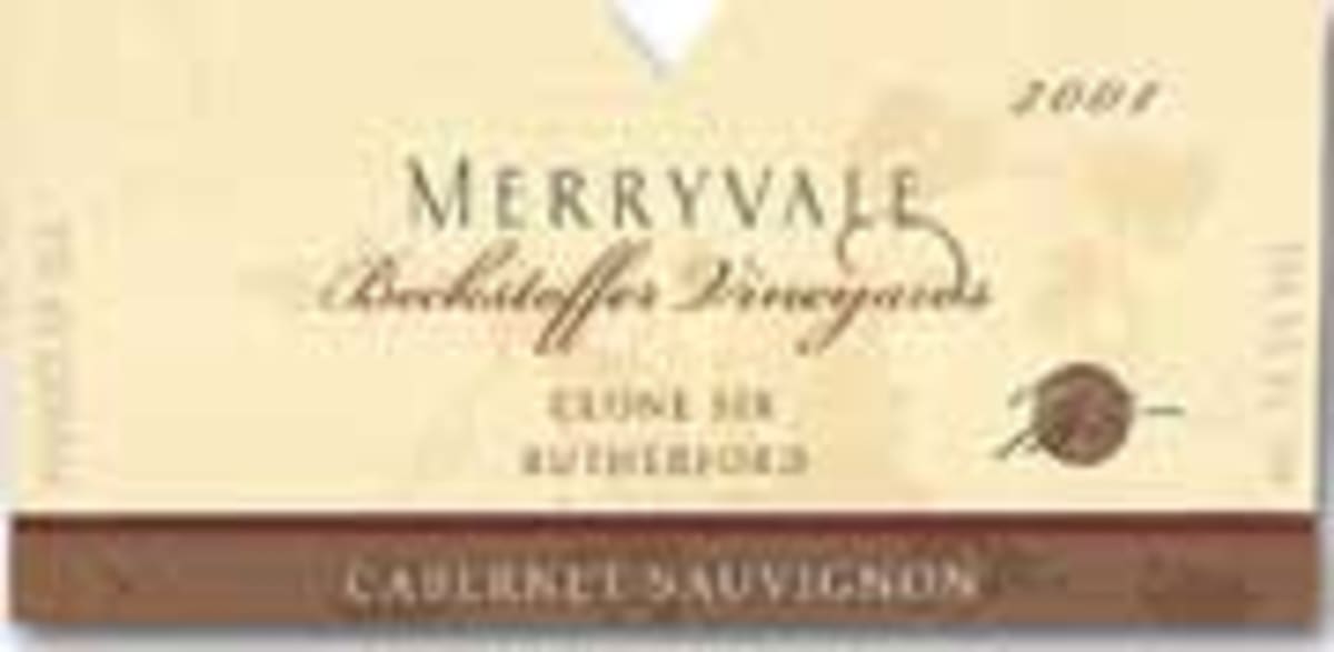 Merryvale Beckstoffer Vineyard Clone Six Cabernet Sauvignon 2001 Front Label