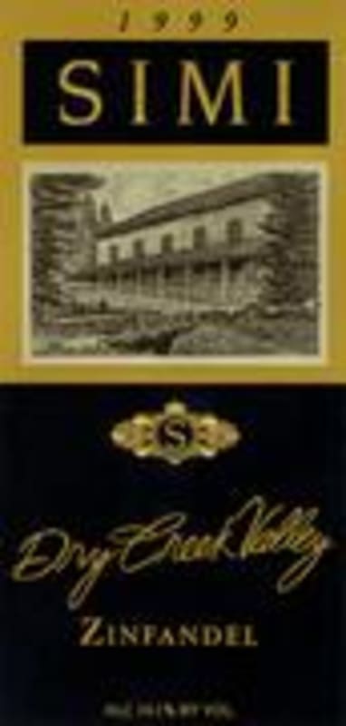 Simi Zinfandel 1997 Front Label