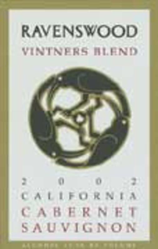 Ravenswood Vintners Blend Cabernet Sauvignon 2002 Front Label