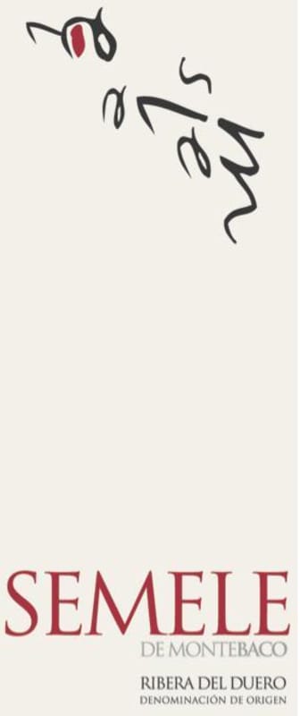 Montebaco Semele Crianza 2007 Front Label