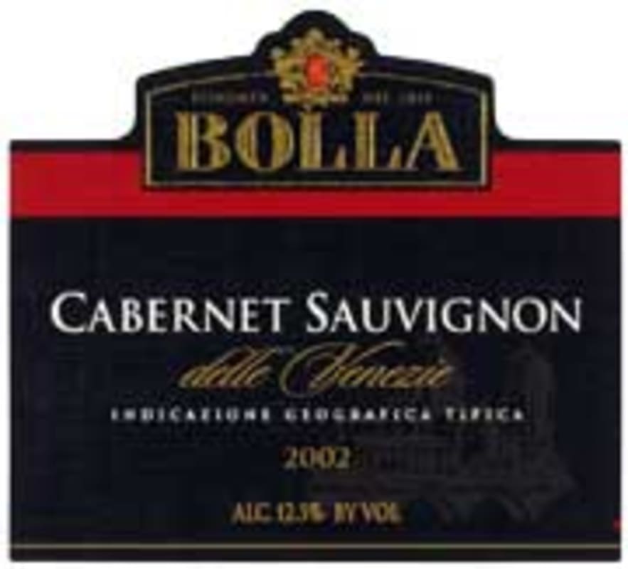 Bolla Cabernet Sauvignon 2002 Front Label