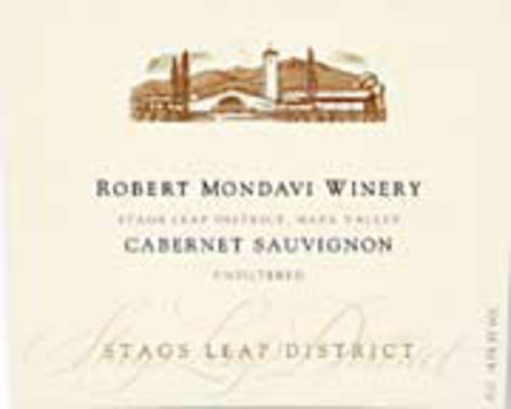 Robert Mondavi Stags Leap Cabernet Sauvignon 2001 Front Label