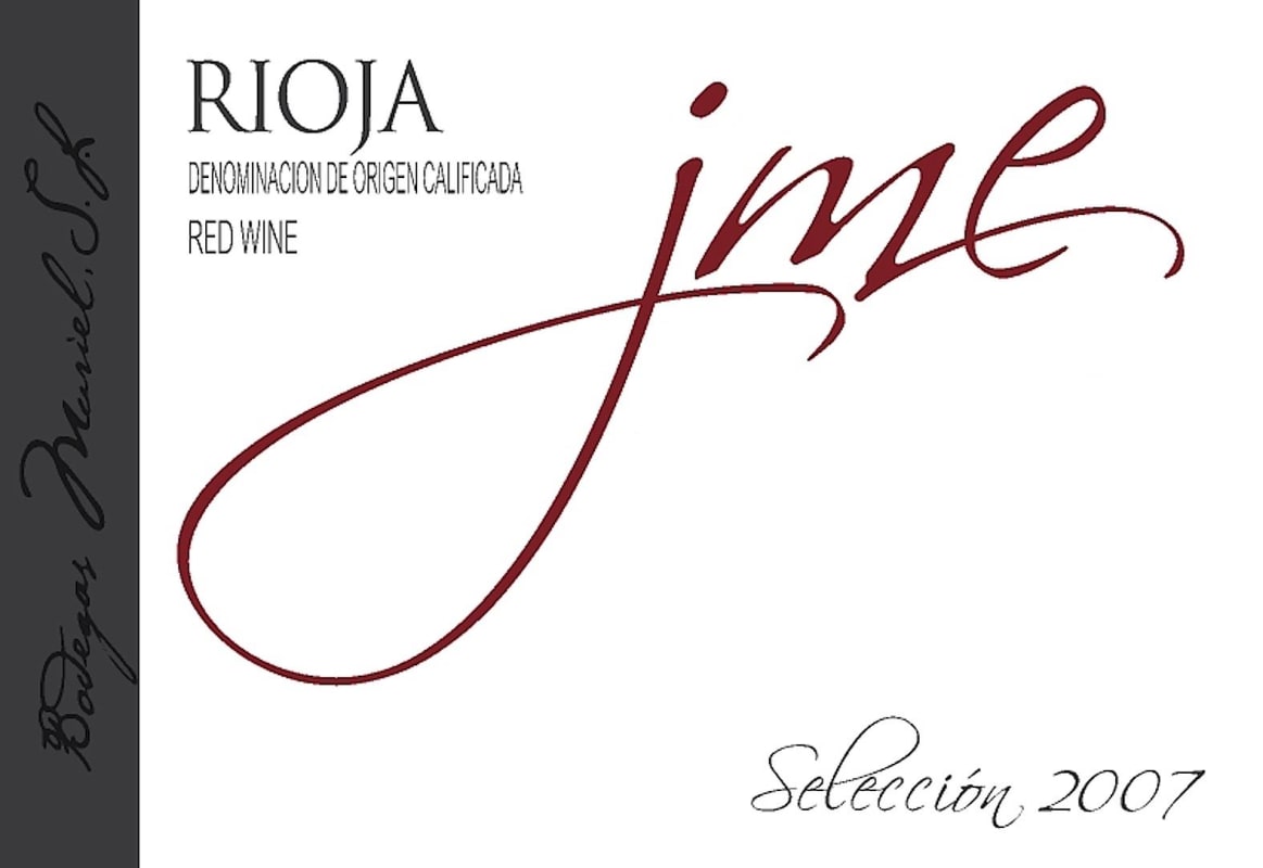 Bodegas Muriel jme Tempranillo 2007 Front Label