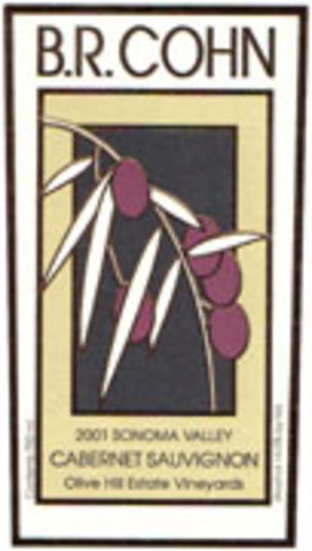B.R. Cohn Olive Hill Estate Cabernet Sauvignon 2001 Front Label