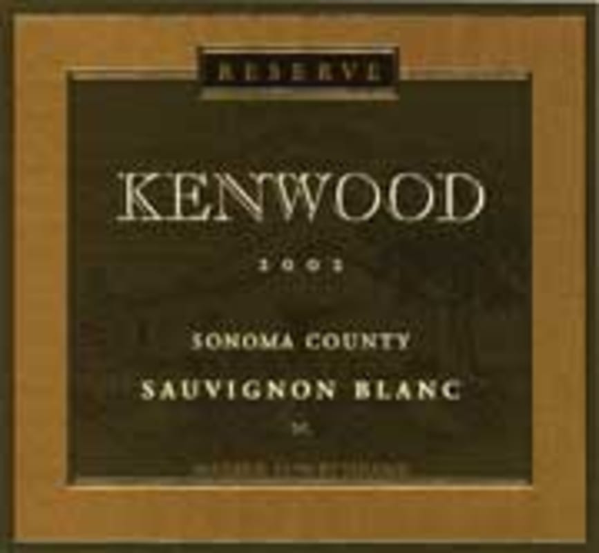 Kenwood Reserve Sauvignon Blanc 2002 Front Label