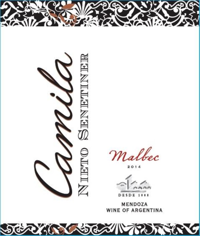 Nieto Senetiner Camila Malbec 2014 Front Label