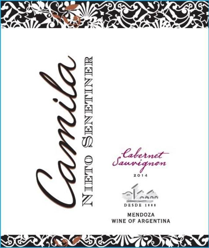 Nieto Senetiner Camila Cabernet Sauvignon 2014 Front Label