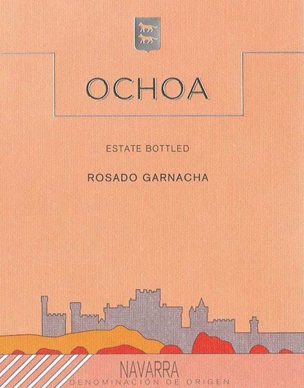 Ochoa Rosado Garnacha 2013 Front Label