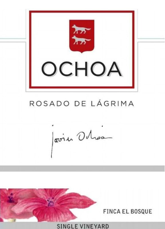 Ochoa Rosado de Lagrima 2015 Front Label