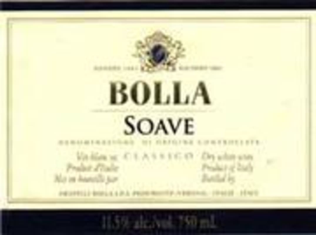 Bolla Soave 1998 Front Label