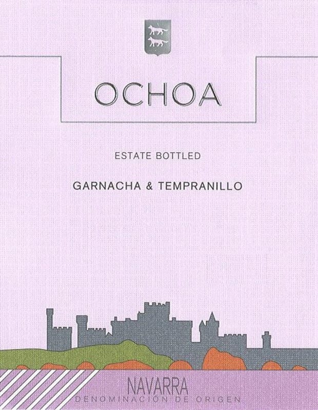 Ochoa Joven Garnacha Tempranillo 2013 Front Label