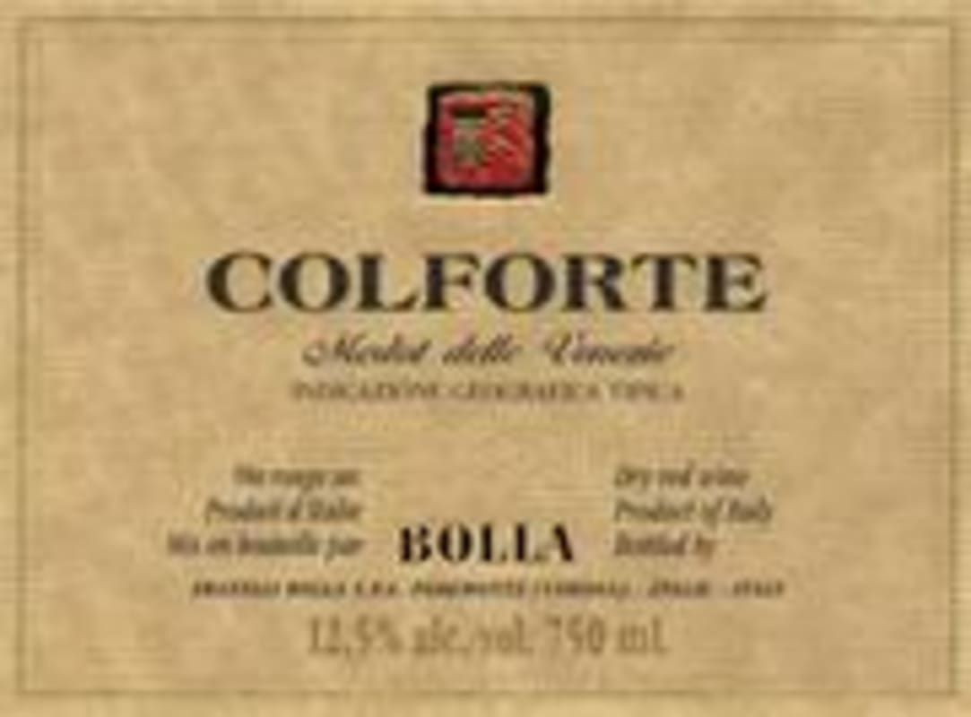 Bolla Colforte 1997 Front Label