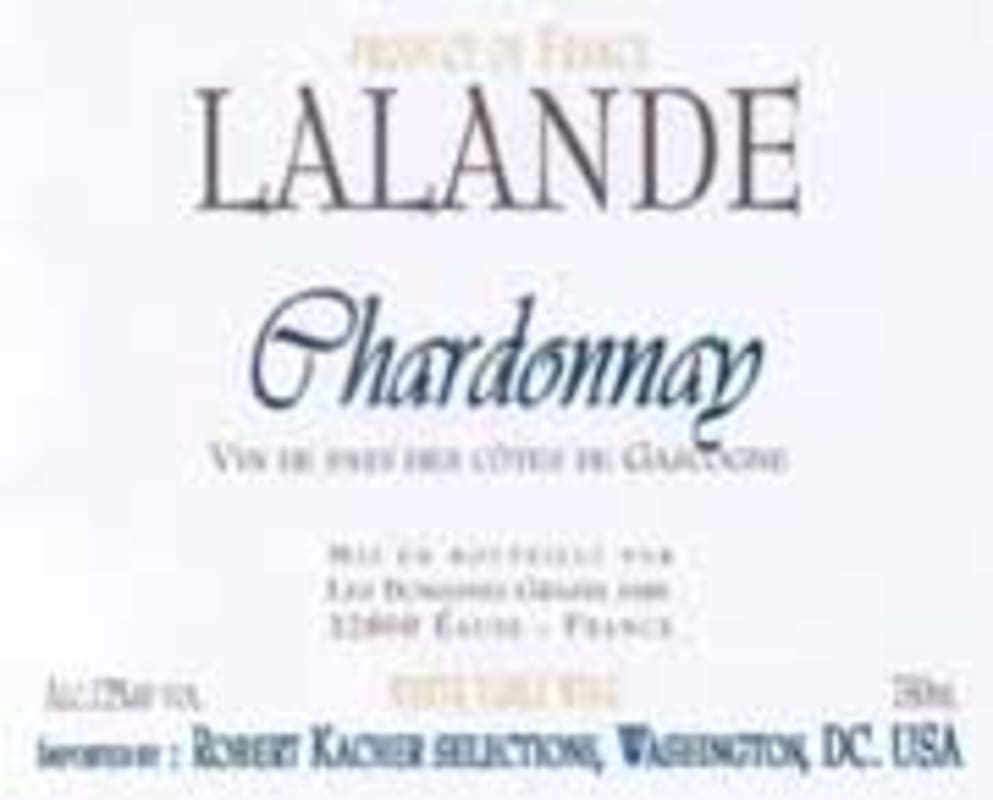 De Lalande Chardonnay 2003 Front Label