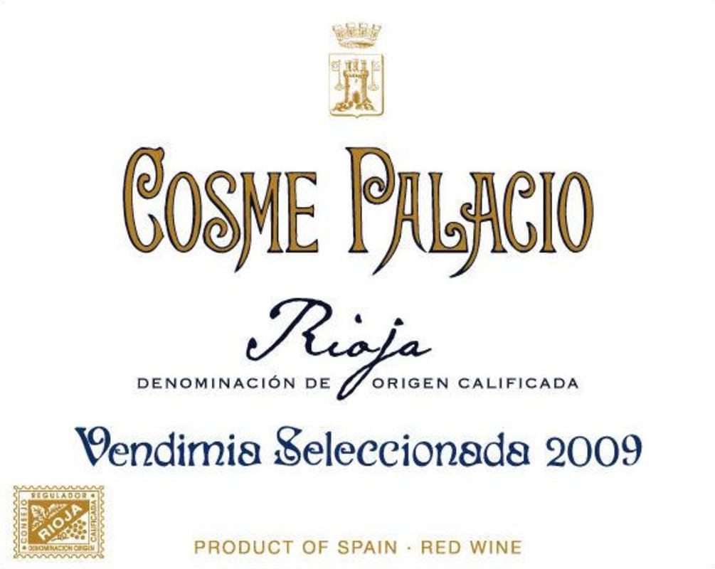 Bodegas Palacio Cosme Palacio Vendimia Seleccionada 2009 Front Label