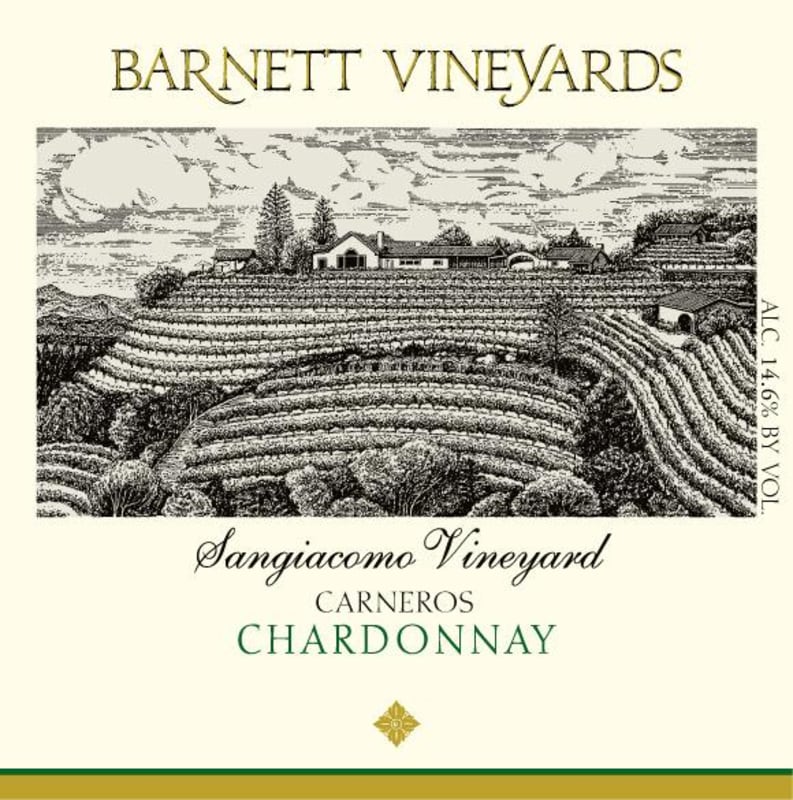 Barnett Vineyards Sangiacomo Vineyard Chardonnay 2009 Front Label