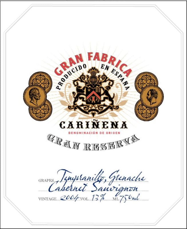 Bodegas Paniza Gran Fabrica Gran Reserva 2006 Front Label