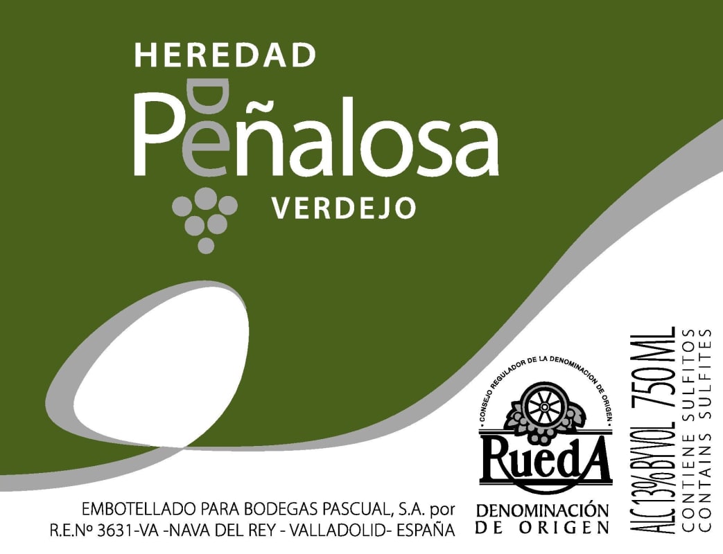 Bodegas Pascual Heredad de Penalosa Verdejo 2014 Front Label