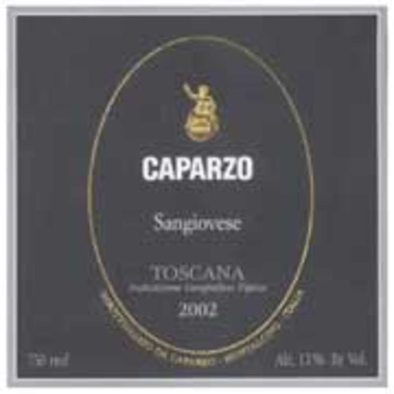 Caparzo Sangiovese 2002 Front Label