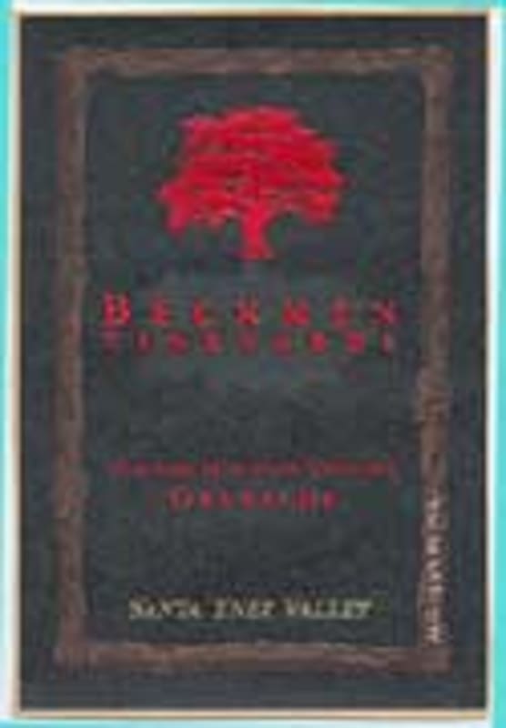 Beckmen Grenache 2001 Front Label