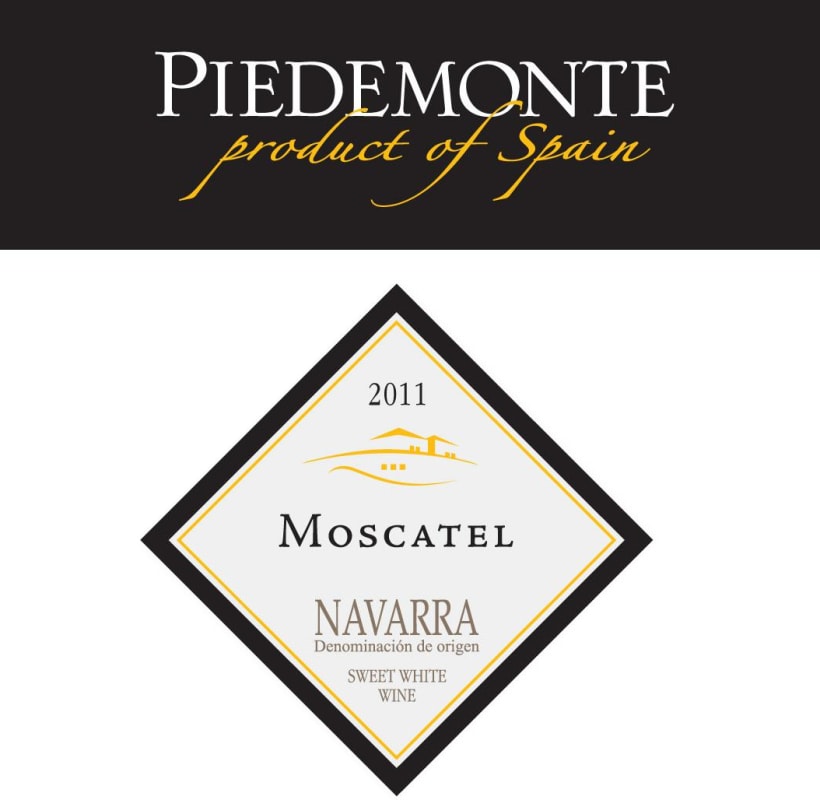 Piedemonte Moscatel 2011 Front Label