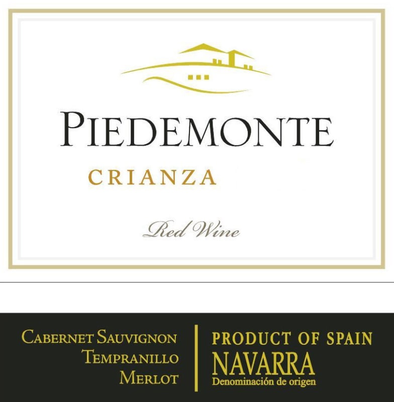 Piedemonte Crianza 2011 Front Label
