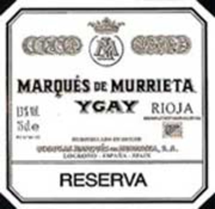 Marques de Murrieta Rioja Reserva 1998 Front Label