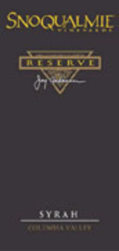 Snoqualmie Reserve Syrah 2002 Front Label