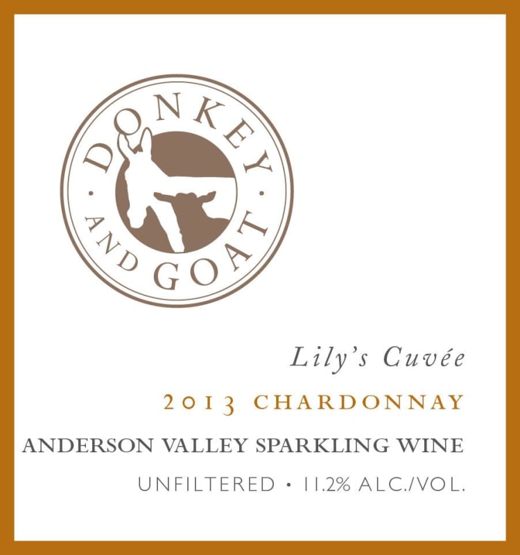Donkey & Goat Lily's Cuvee Sparkling Chardonnay 2013 Front Label