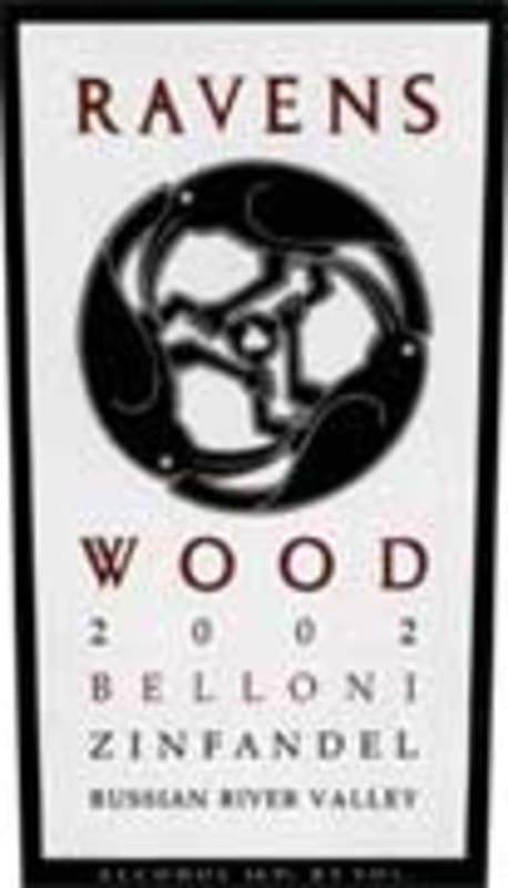 Ravenswood Belloni Ranch Zinfandel 2002 Front Label