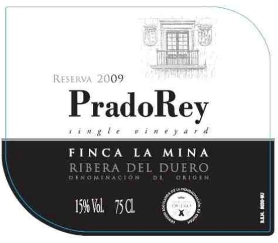Pradorey Reserva 2009 Front Label