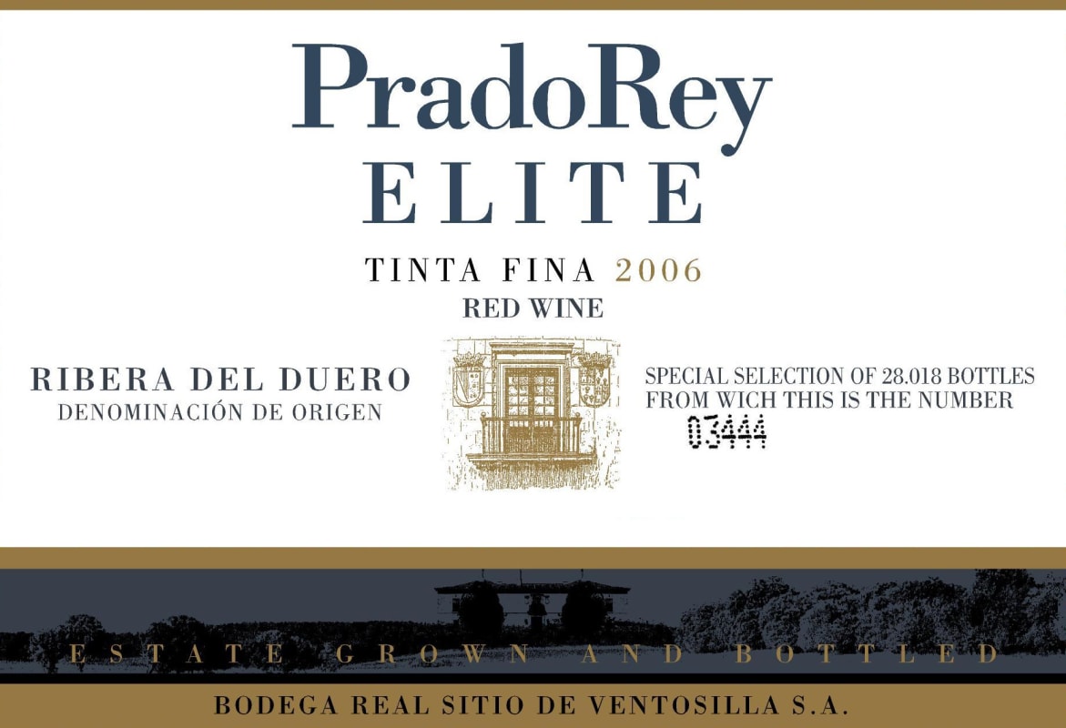 Pradorey Elite 2006 Front Label