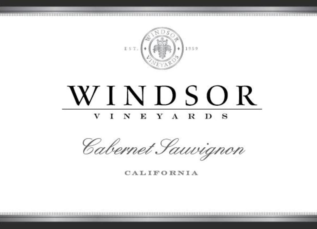 Windsor Cabernet Sauvignon 2015 Front Label
