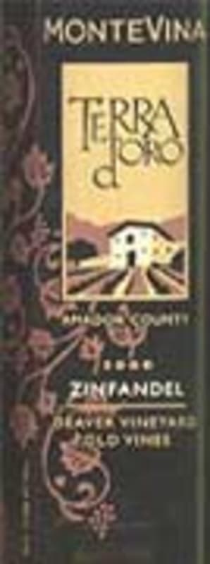 Terra d'Oro SHR Zinfandel 2000 Front Label