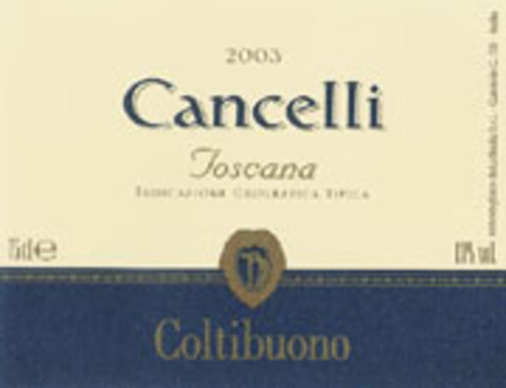Badia a Coltibuono Cancelli 2003 Front Label