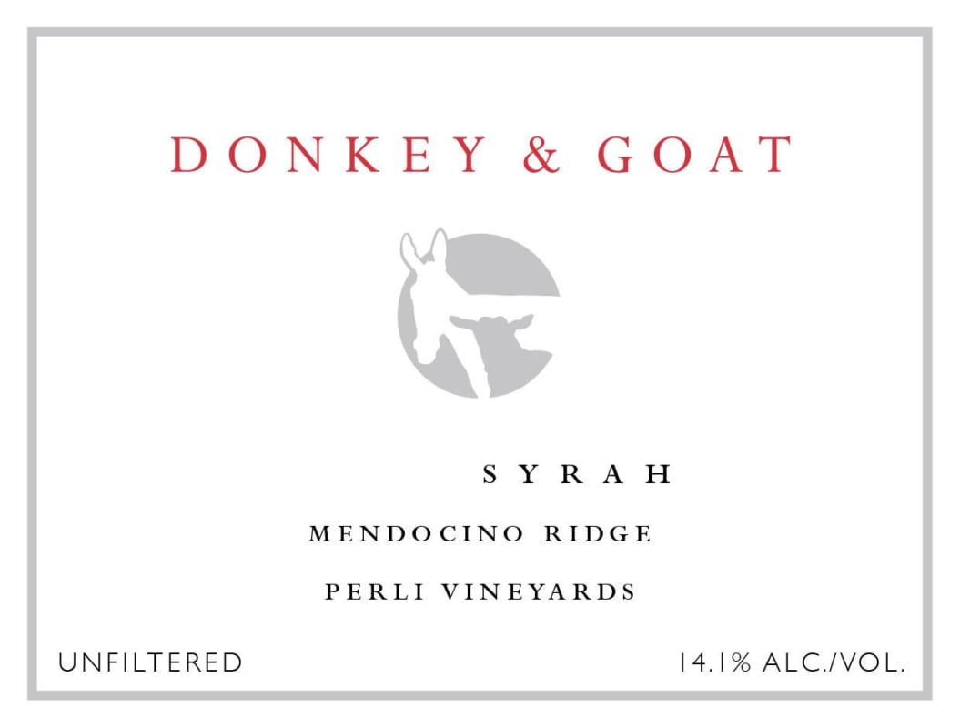 Donkey & Goat Perli Vineyard Syrah 2013 Front Label