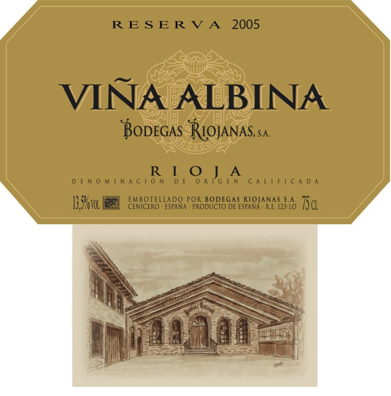 Bodegas Riojanas Vina Albina Reserva 2005 Front Label