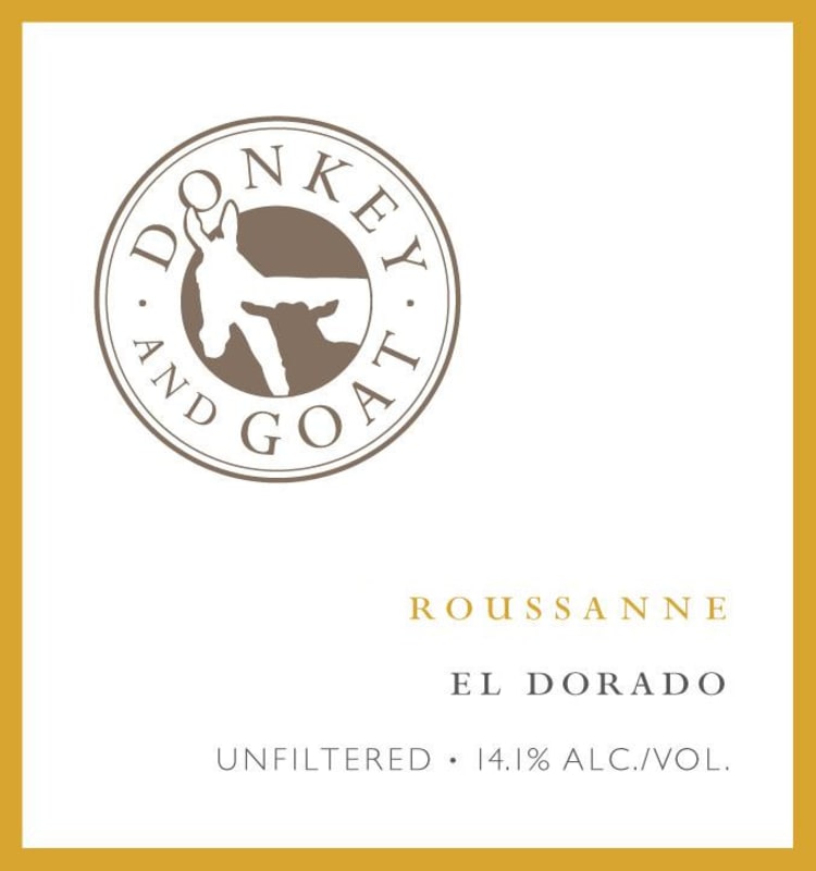 Donkey & Goat Roussanne 2012 Front Label