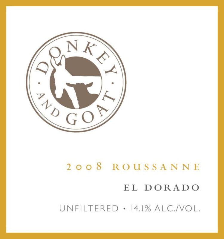 Donkey & Goat Roussanne 2008 Front Label