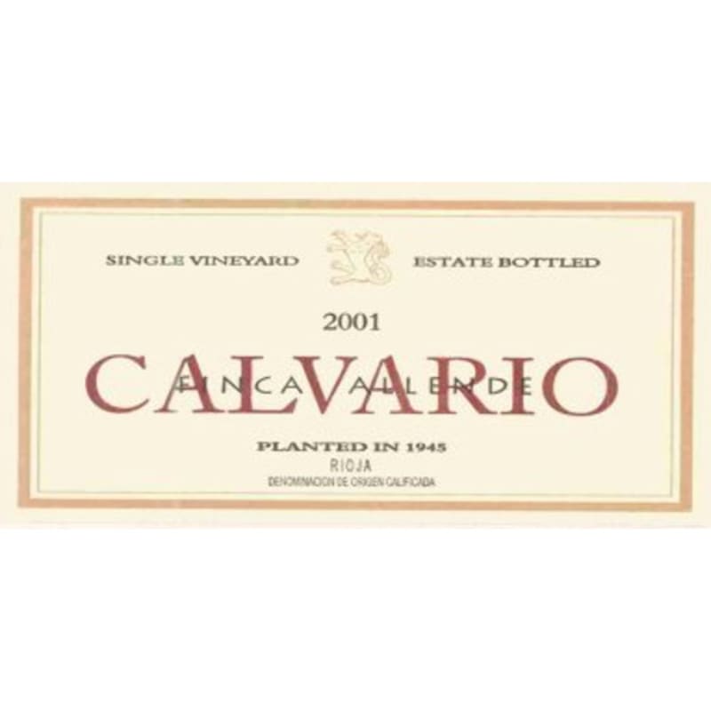 Finca Allende Rioja Calvario 2001 Front Label