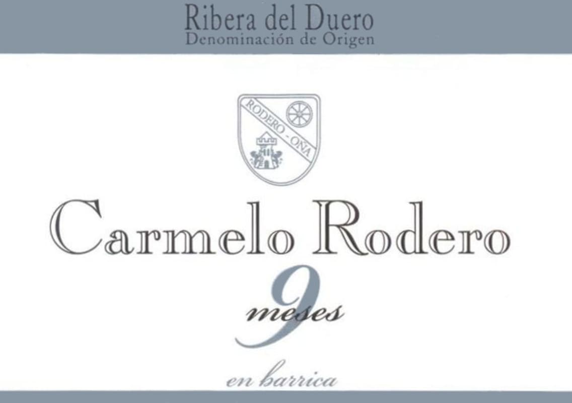 Carmelo Rodero Tinto 9 Meses 2011 Front Label