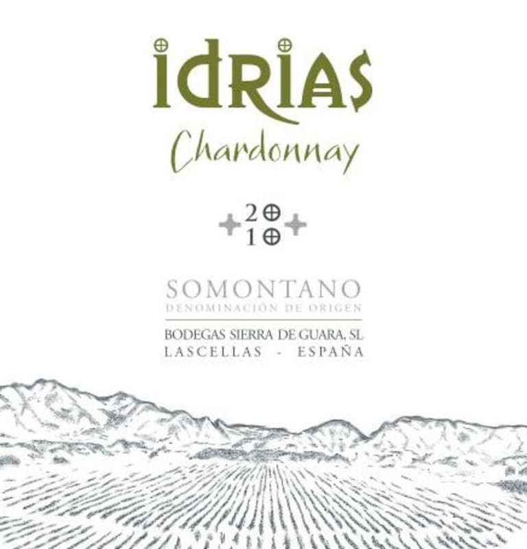 Bodegas Sierra de Guara Idrias Chardonnay 2010 Front Label