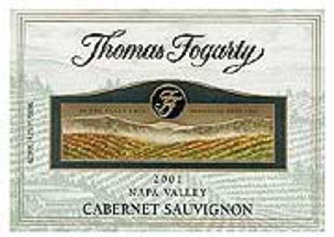 Fogarty Napa Valley Cabernet Sauvignon 2001 Front Label