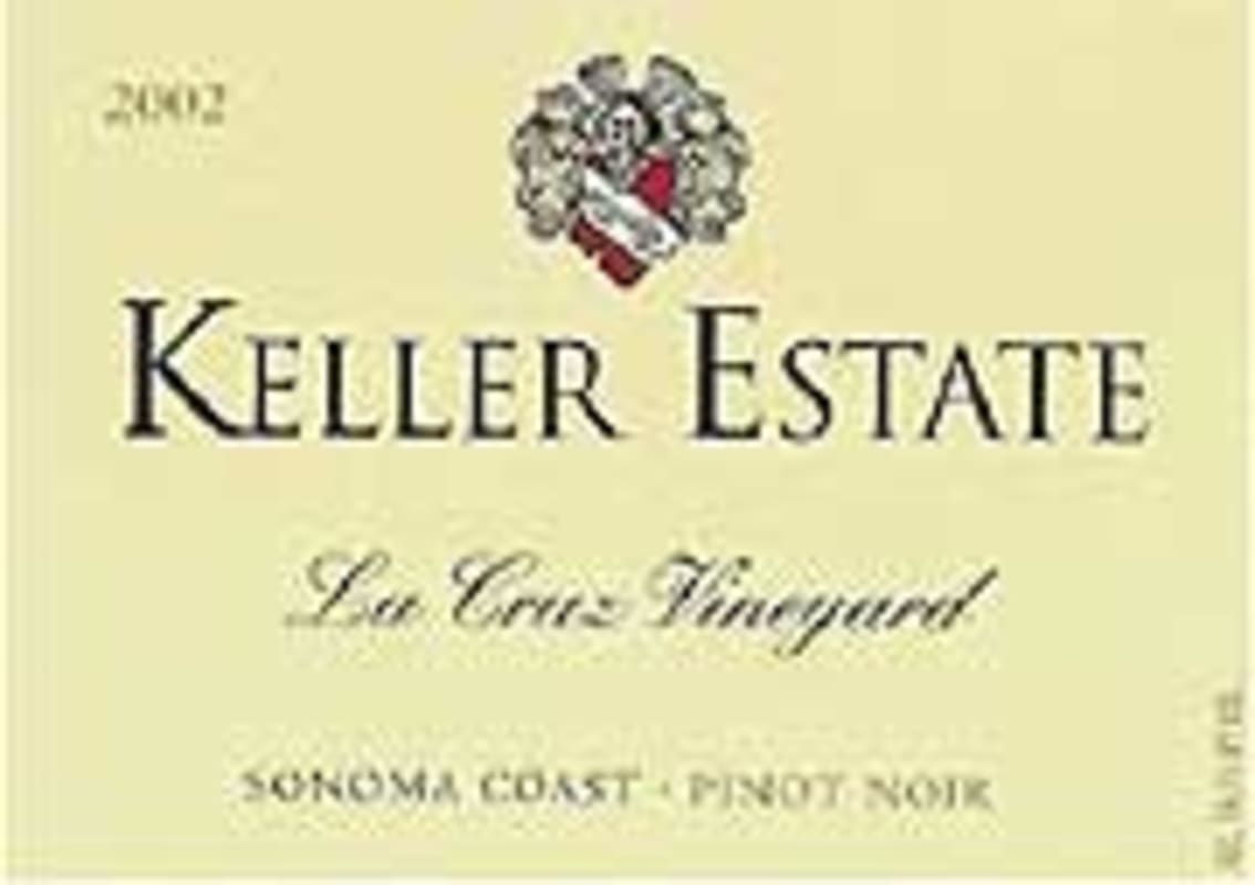 Keller Estate Pinot Noir 2002 Front Label