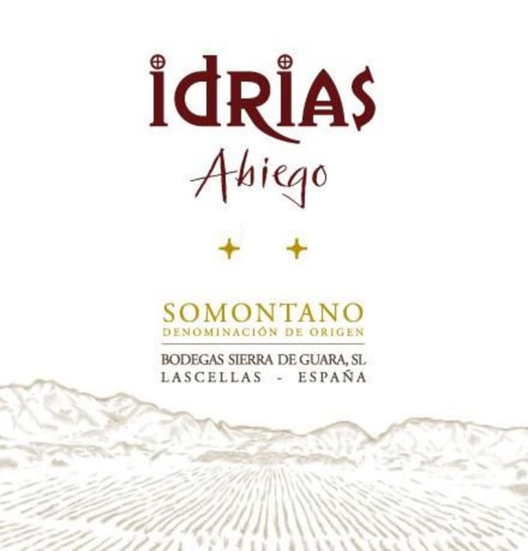 Bodegas Sierra de Guara Idrias Abiego 2010 Front Label