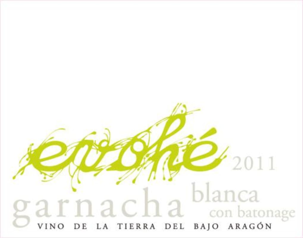 Bodegas Sierra de Guara Evohe Garnacha Blanca Con Batonage 2011 Front Label