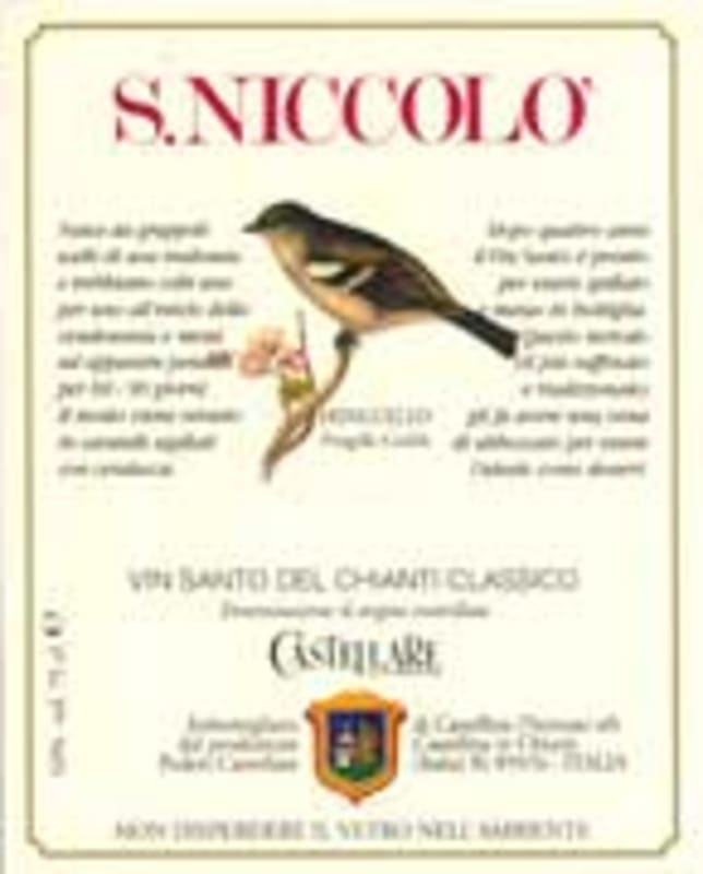 Castellare Vin Santo 1998 Front Label