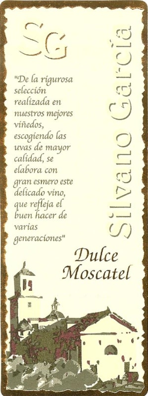 Bodegas Silvano Garcia Dulce Moscatel 2009 Front Label