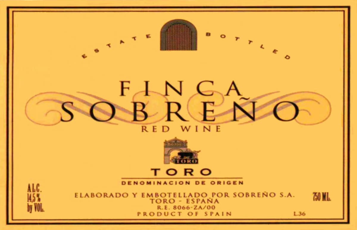 Finca Sobreno Ecologico 2010 Front Label