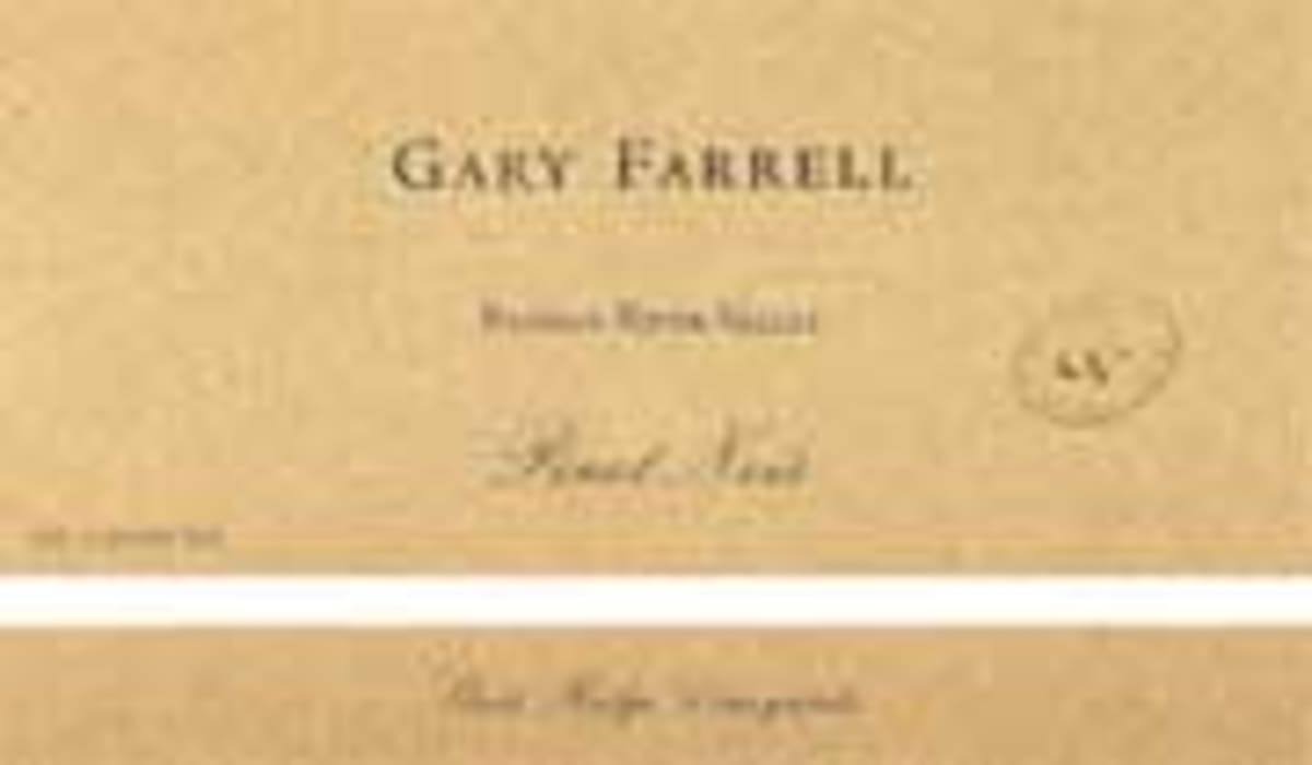 Gary Farrell Starr Ridge Pinot Noir 2002 Front Label